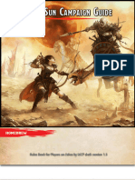 Dark Sun Player's Guide 5th Edition D&D - GM Binder