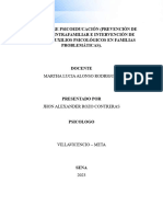 Taller Sobre Psicoeducación (Prevención de Violencia Intrafamiliar e Intervención de Primeros Auxilios Psicológicos en Familias Problemáticas)