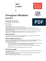 Portuguese Brazilian Level 1 Syllabus 18