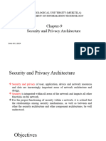Chapter-9 Security and Privacy Architecture: Technological University (Meiktila) Department of Information Technology