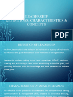 TQM Presentation 6 - Leadership Concepts