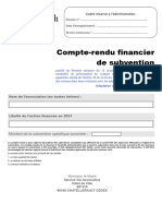 Compte-Rendu Financier de Subvention