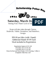 Alumni Poker Run Flyer