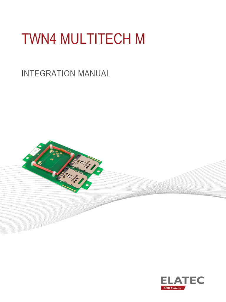 TWN4 MultiTech M Integration Manual DocRev5 | PDF | Usb | Radio ...