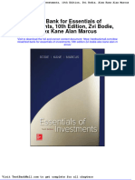Full Test Bank For Essentials of Investments 10Th Edition Zvi Bodie Alex Kane Alan Marcus PDF Docx Full Chapter Chapter