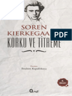 Soren Kierkegaard - Korku Ve Titreme-Araf Yayınları (2013)