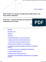 Villalba, C. (1993) - Redes Sociales - Un Concepto Con Importantes Implicaciones en La Intervención Comunitaria