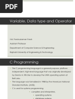 1 Variable, Datatype&Operator