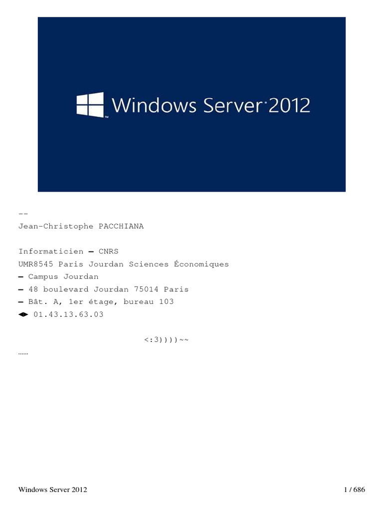 Windows Server 2012 | PDF
