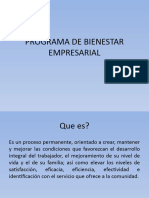 Programa de Bienestar Empresarial 