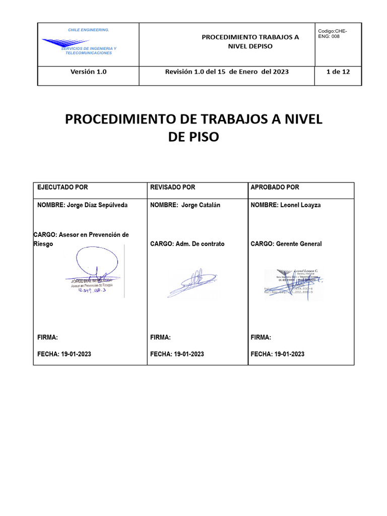 Pts 008 TRABAJO NIVEL DE PISO PDF