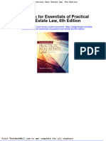 Full Test Bank For Essentials of Practical Real Estate Law 6Th Edition PDF Docx Full Chapter Chapter
