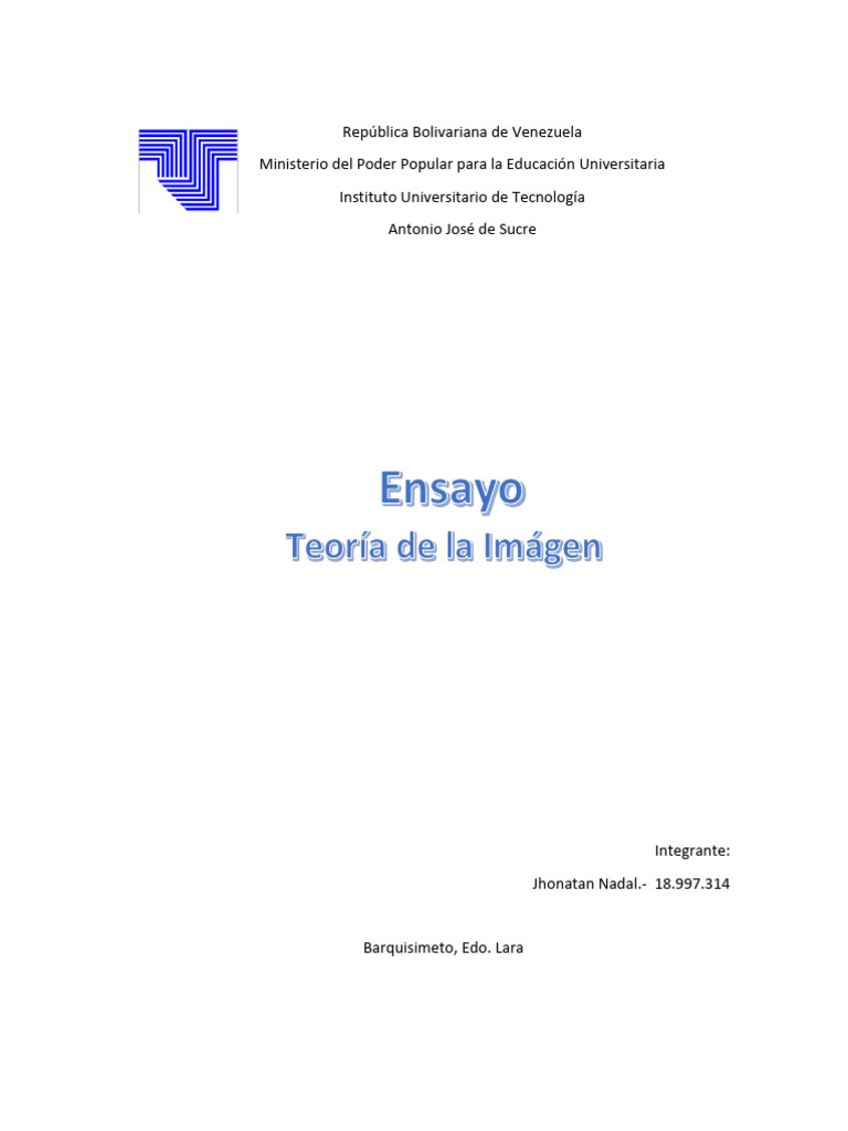 Teoria de La Imagen Ensayo55 | PDF | Imagen | Función (Matemáticas)