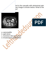 Quiz 02 HPB, Pancreas