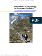Full Test Bank For Essentials of Psychology 7Th Edition Douglas A Bernstein PDF Docx Full Chapter Chapter