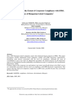 Factors Influencing The Extent of Corporate Compliance With Ifrs