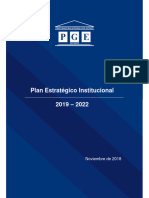 Plan Estrategico Institucional PGE 2019 2022
