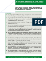 Haïti Rapport de Situation 11 Novembre 2021