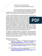 La Corrupción Más Allá de La Pobreza Ética ¿Como Afecta La Corrupción en El Crecimiento Económico en El Perú?