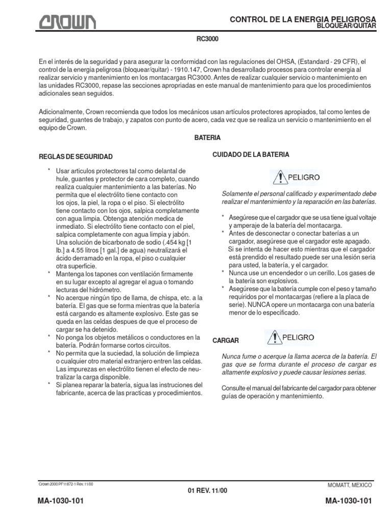 04 RC3000 Control de Energia | Descargar gratis PDF | Máquina elevadora ...