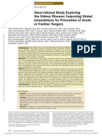 Outcomes Recommendations For Prevention of Acute Kidney Injury After Cardiac Surgery