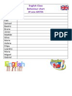 behaviour chart