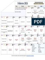 Calendario Febrero 2024