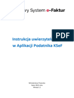 Instrukcja Uwierzytelnienia W Aplikacji Podatnika KSEF