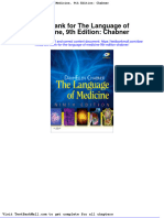 Full Test Bank For The Language of Medicine 9Th Edition Chabner PDF Docx Full Chapter Chapter