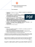 Proceso de Gestión de Formación Profesional Integral Formato Guía de Aprendizaje