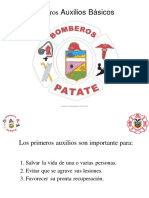 Primeros Auxilios Básicos: Cuerpo de Bomberos de Patate