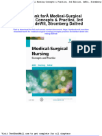 Full Test Bank For Medical Surgical Nursing Concepts Practice 3Rd Edition Dewit Stromberg Dallred PDF Docx Full Chapter Chapter