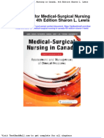 Full Test Bank For Medical Surgical Nursing in Canada 4Th Edition Sharon L Lewis PDF Docx Full Chapter Chapter