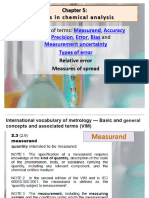 Errors in Chemical Analysis Lecture