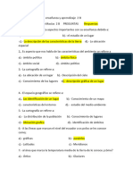 Examen de Geografía Enseñanza y Aprendizaje 2 B