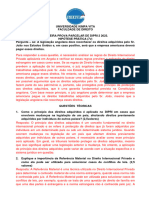 Chave Da Segunda Prova DIPRI 1 2023 - 2024 Ok Veridade