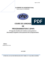 Langage de Programmation 3(Php) Edition 2022