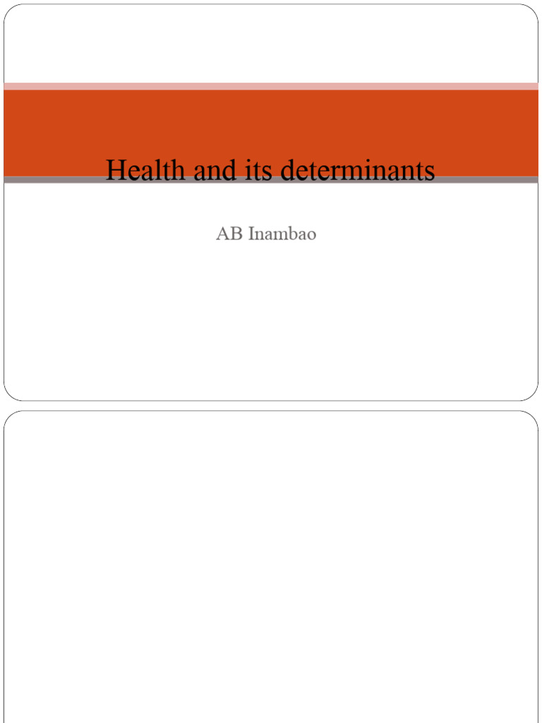 Determinants Of Health And Health Promotion Pdf Health Promotion