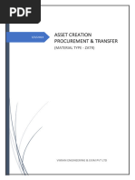 Asset Creation Procurement & Transfer