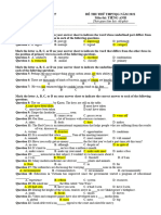 27-Đề Ôn Tập Số 27 - Dap An