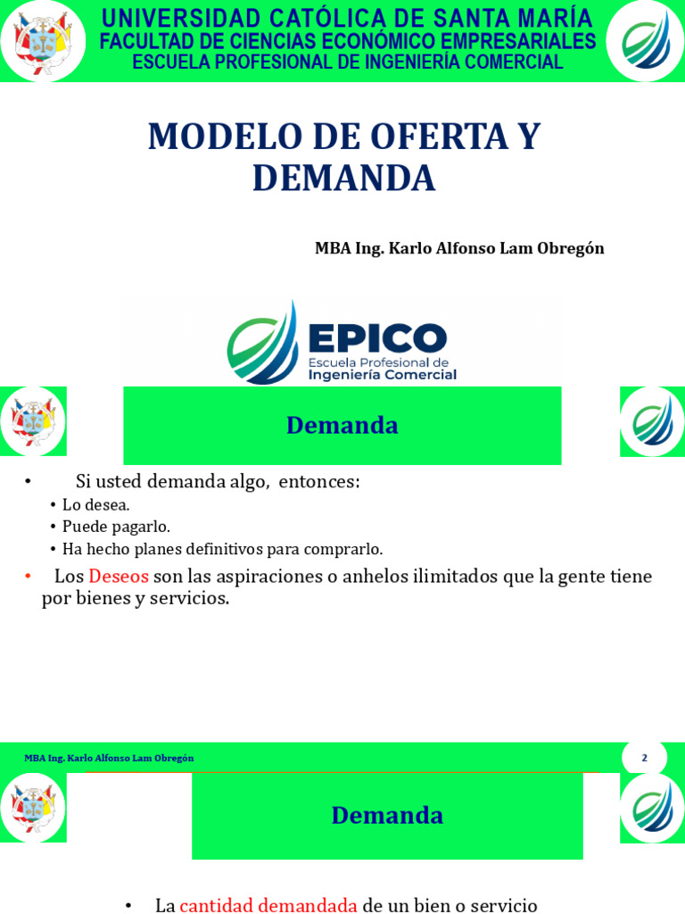 Modelo de Oferta y Demanda en Economía | PDF | Oferta (economía ...