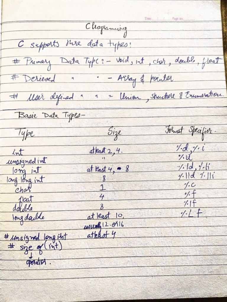 C Programming Notes. | PDF