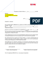 Carta de Exclusiva