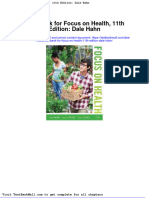 Full Test Bank For Focus On Health 11Th Edition Dale Hahn PDF Docx Full Chapter Chapter