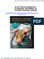 Full Test Bank For Financial Statement Analysis Valuation 4Th Edition by Easton Mcanally Sommers Zhang PDF Docx Full Chapter Chapter