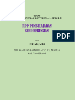 Modul 2.1 RPP BERDIFERENSIASI - PEMBELAJARAN PANTUN - JURIADI
