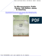 Full Test Bank For Microeconomics Public and Private Choice 14Th Edition James D Gwartney PDF Docx Full Chapter Chapter