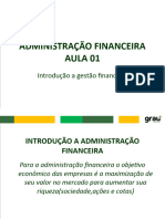 Modulo III - Administracao Financeira