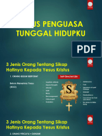 Yesus Penguasa Tunggal Hidupku