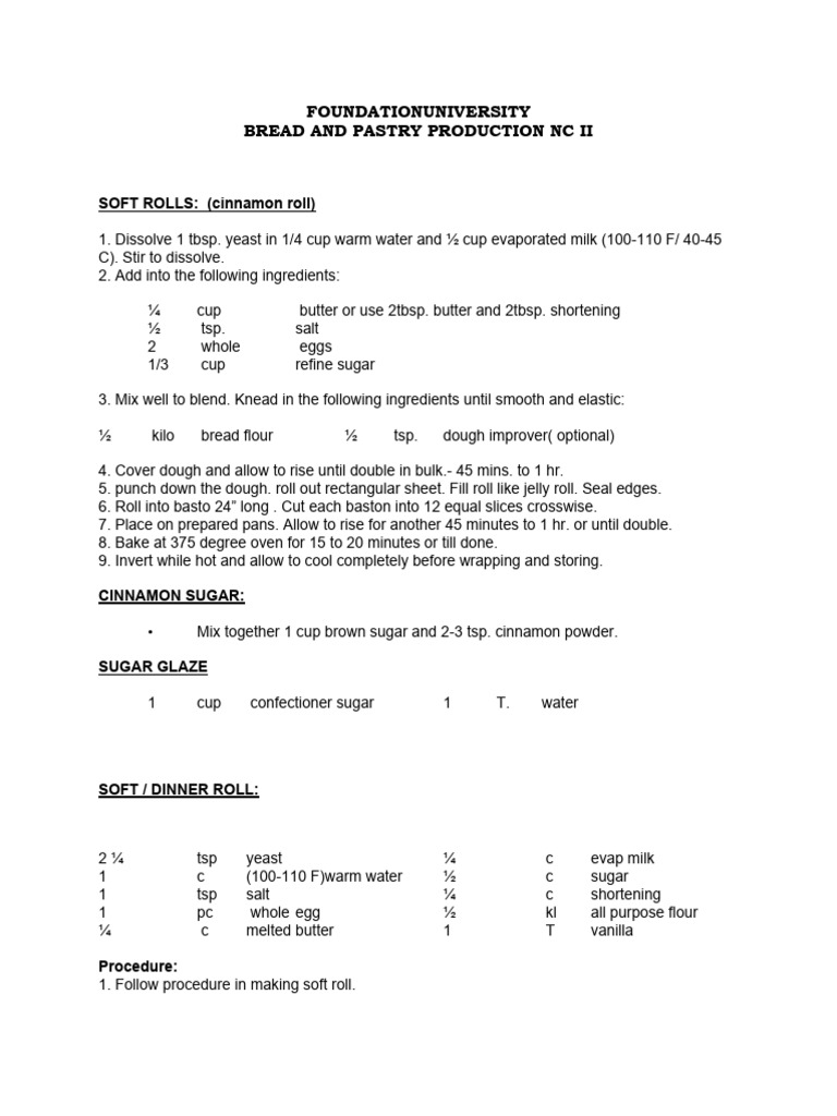 Breads Pdf Breads Dough